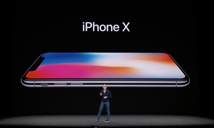 Apple CEO Tim Cook calls the iPhone X “the future of the smartphone” on September 12, 2017.