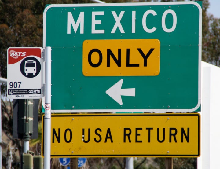 <p>US-Mexico border at San Ysidro / Tijuana</p>
