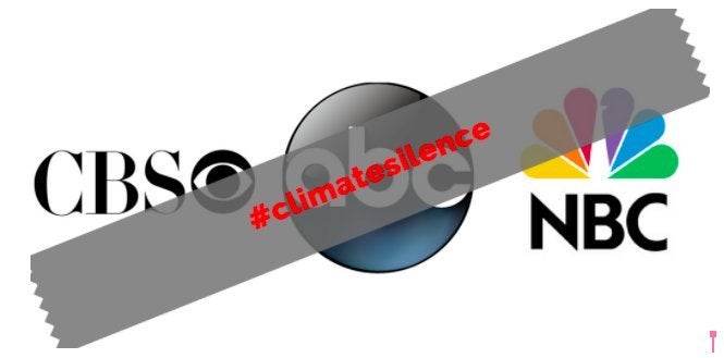 Major media groups continue to ignore the link between climate change and extreme weather events. Their #ClimateSilence must