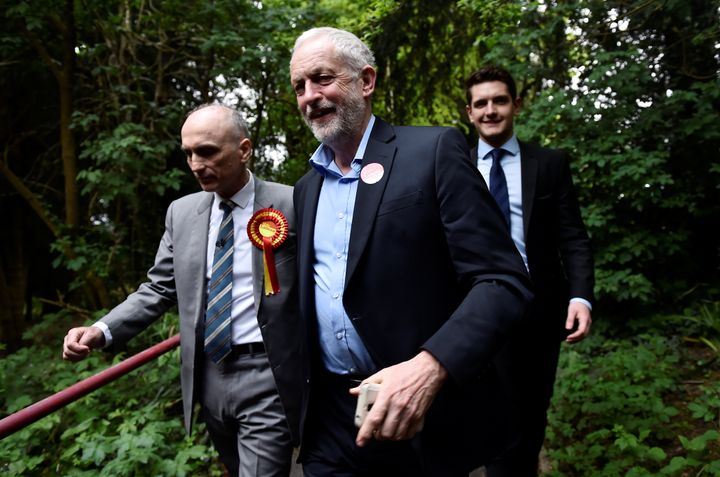 Derby MP Chris Williamson with Labour leader Jeremy Corbyn.