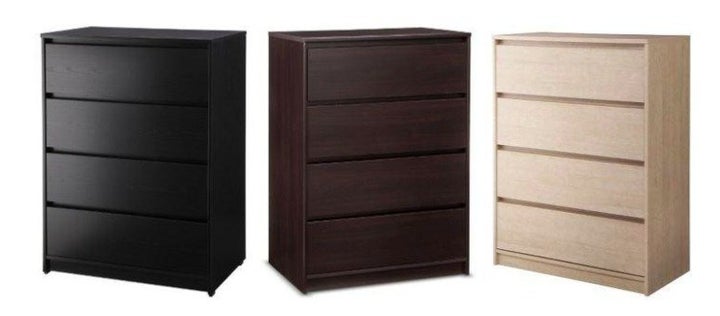 Target is recalling its Room Essentials 4-drawer dressers in three colors: black, espresso and maple.