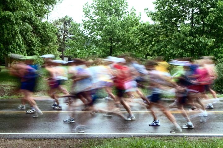 A file photo of runners in a race.