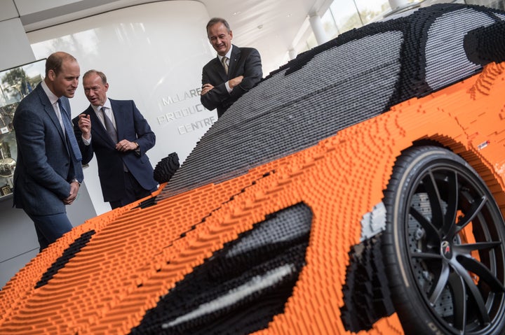 “My son’s very into Lego and he’d love this. It’s incredible,” said Prince William.