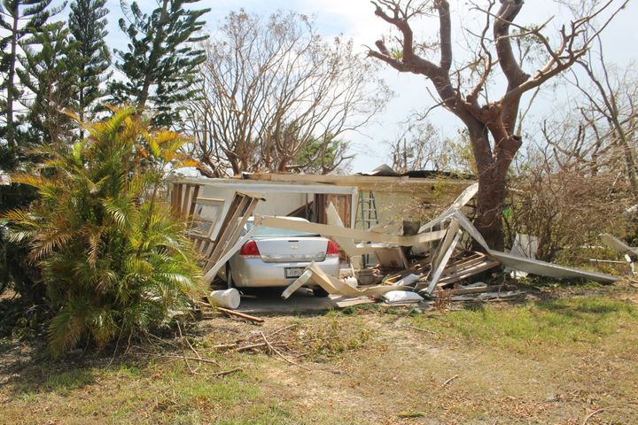 Hurricane Irma left a path of destruction in Goodland, Florida.