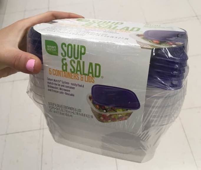 Here's the purpose of the circle on the Glad salad container lid