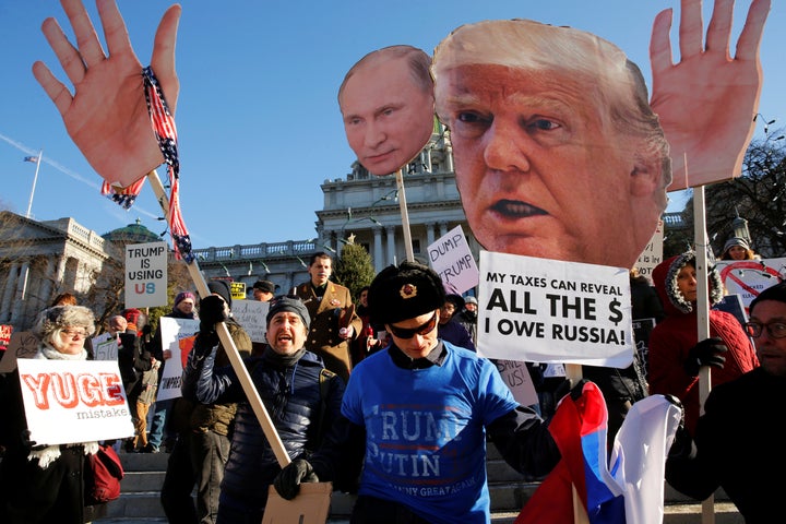 A protest against Donald Trump in Harrisburg, Pennsylvania. Dec. 19, 2016.