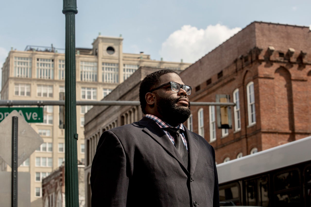 Darrell Cobbins, president and principal broker at Universal Commercial Real Estate, LLC, near his office in downtown Memphis.