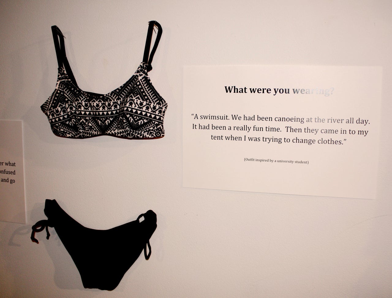 <strong>What were you wearing?</strong> "A swimsuit. We had been canoeing at the river all day. It had been a really fun time. Then they came in to my tent when I was trying to change clothes."