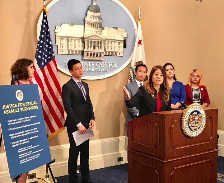 Board Member Fiona Ma, CPA speaks in support of AB 280 - to help provide funds to eliminate the rape kit backlog.