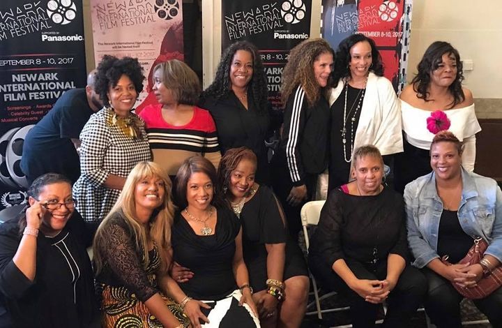 Women Behind The Mic panelists with moderator Jamie Foster Brown of Sister 2 Sister magazine at the Newark International Film Festival. Sunday, Sept. 10, 2017.