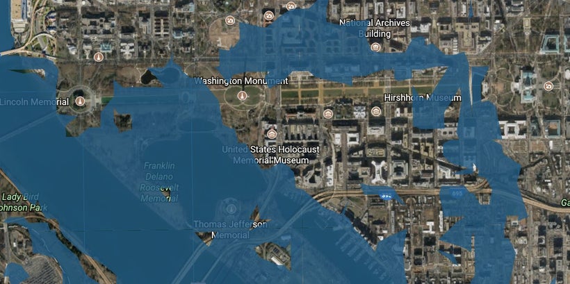 <em>The National Mall is at risk of extreme flooding by the end of the century. </em>