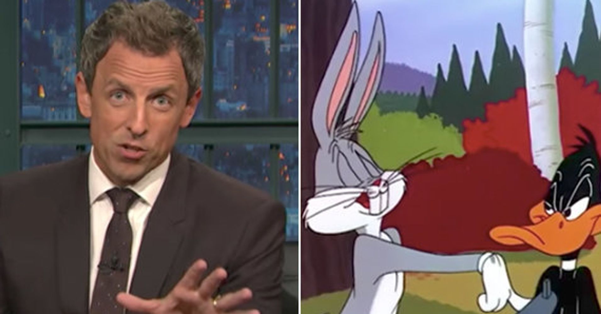 Seth Meyers Trump Is The Worst Negotiator Since Daffy Duck Huffpost 