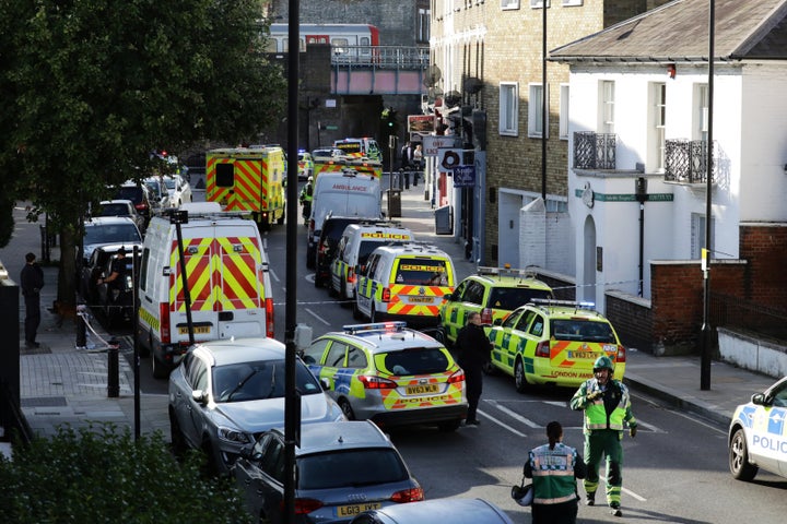 Emergency services near the south-west London stations