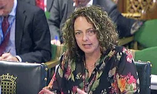 Sara Rowbotham giving evidence at the Home Affairs Select Committee in 2012