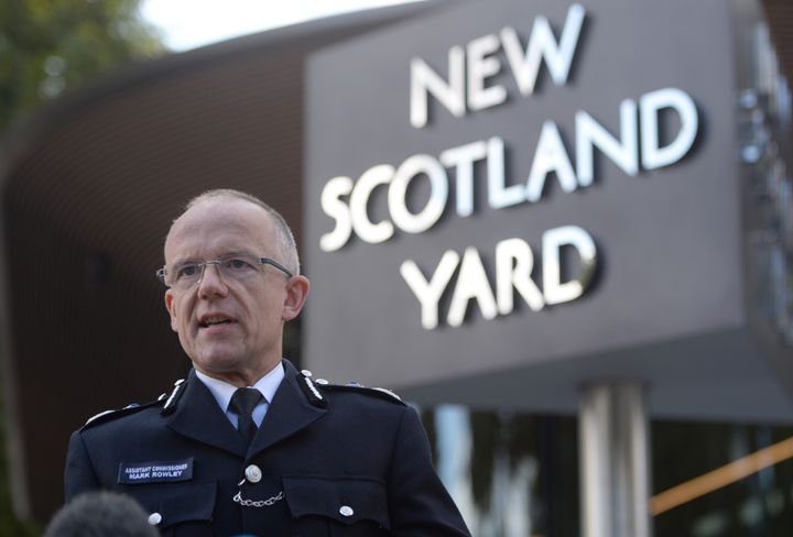 Metropolitan Police Assistant Commissioner Mark Rowley speaks to the media outside New Scotland Yard after the attack