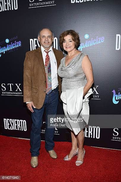 Credit: Getty ImagesEnrique Castillo and Bel Hernandez attend the screening of STX Entertainment's 'Desierto' at Regal