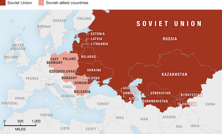 <p>Union of Soviet Socialist Republics, 1922–1991</p>