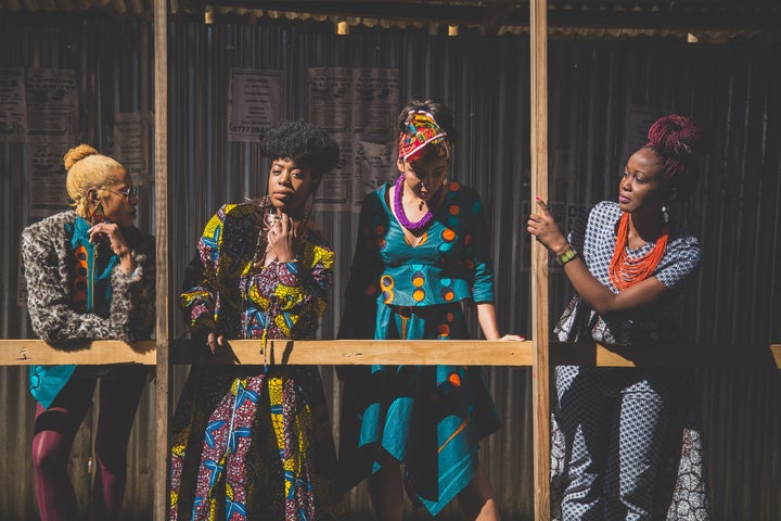 Image by Zash/Crafted MediaModels L to R: Danayi Chapfika, Chiedza Mahere, Eva, Raviro Mondo