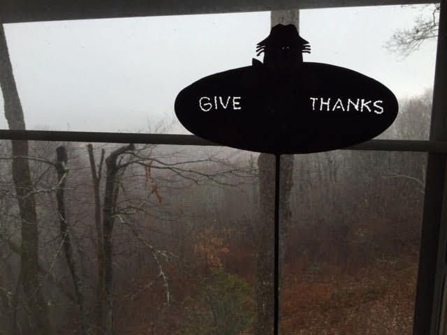 A Thanksgiving sign found among the ashes of our family’s home in North Carolina. A reminder of what’s truly important.