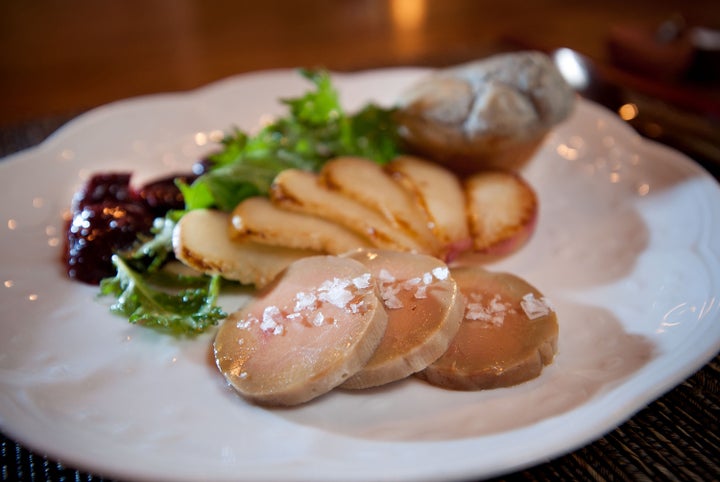 Foie gras at a restaurant in Sacramento, California, in 2012.