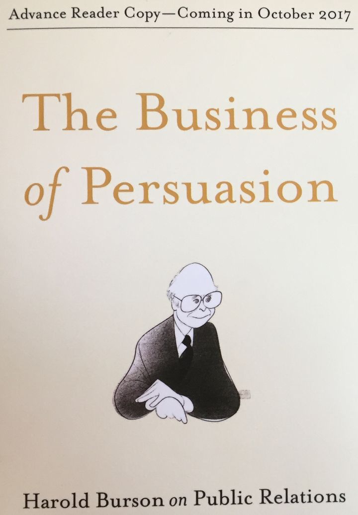 Cover with Al Hirschfeld Drawing - The Power of Persuasion by Harold Burson