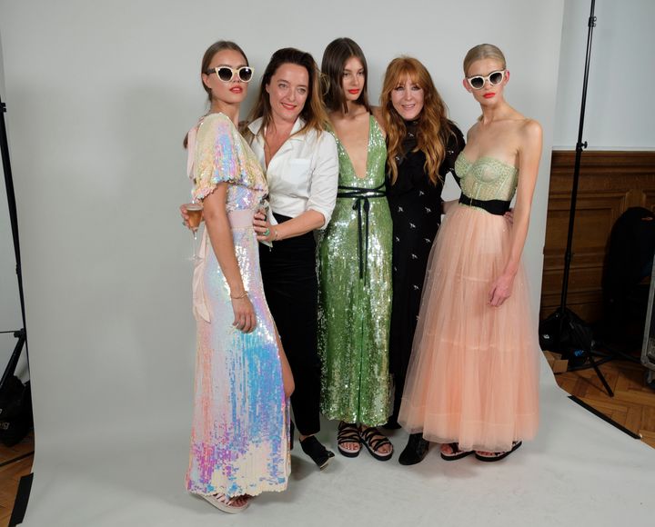 Alice Temperley with Charlotte Tilbury.