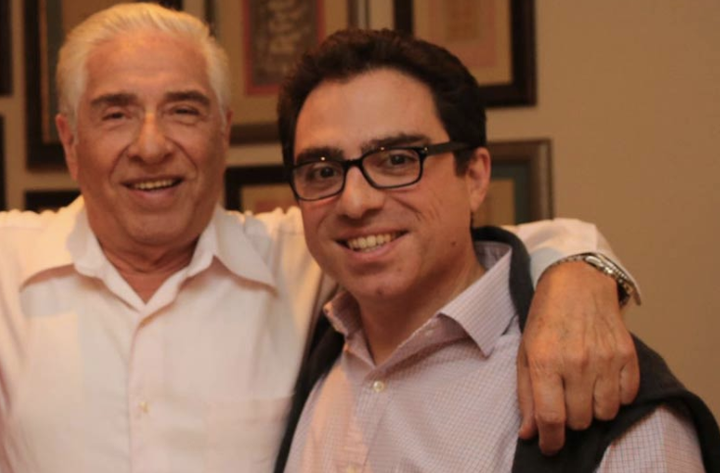 Baquer and Siamak Namazi (right).