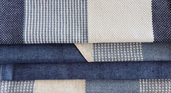 Textiles made from upcycled denim. The New Denim Project