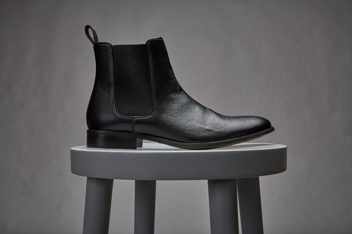 Brave GentleMan’s “Lover” Chelsea Boot made with European Union Ecolabel-certified PU microfiber. bravegentleman.com