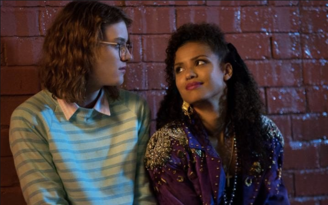 Mackenzie Davis and Gugu Mbatha-Raw in "Black Mirror: San Junipero."