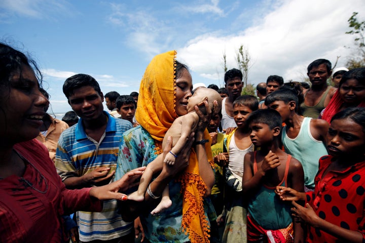 Hamida is one of more than 400,000 Rohingya refugees who has fled violence in Myanmar in the last few weeks.