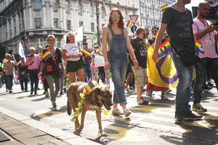 Fierce Pride outfits were not reserved only for humans