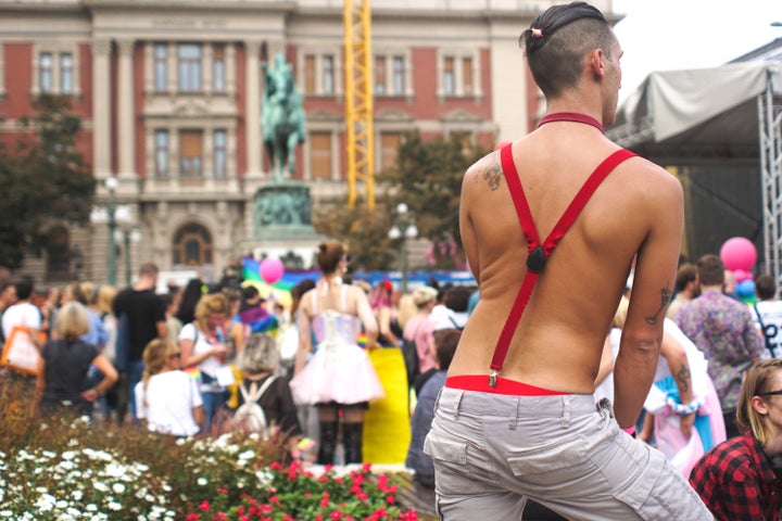 <p>Pride march ended at Republic square with a party</p>