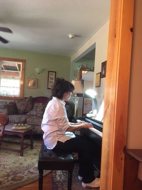 Jennifer Lindsay on piano, Owego, NY