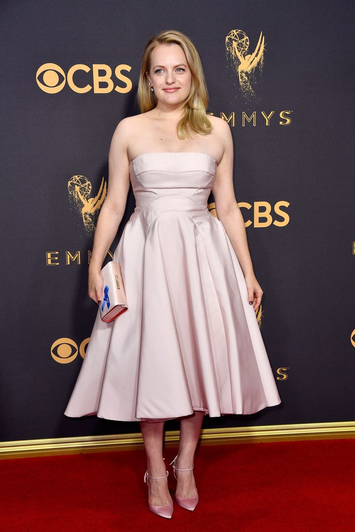 Actor Elisabeth Moss attends the 69th Annual Primetime Emmy Awards.