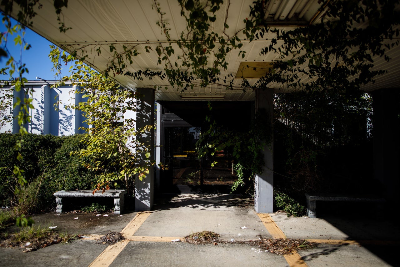 Telfair Regional Hospital, which closed in 2008, has been overgrown by vines. The McRae, Georgia, facility was about 20 minutes away from Glenwood's hospital.