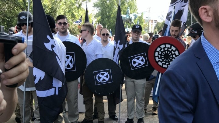 White supremacists playing “dress up” as medieval knights, including the man accused of running over protestors in his car in Charlottesville.