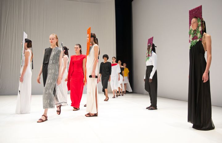 Chalayan's Fashion Week Show Included Swarovski-Encrusted Headgear ...
