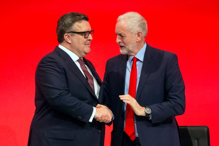 Tom Watson and Jeremy Corbyn.