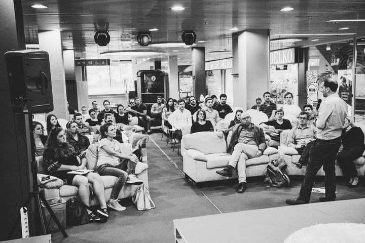 <p>Michael Goldberg Speaking at Y.Business Success Story Event in Ljubljana, June 2017 </p>