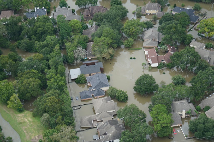 Aerial view after Hurricane Harvey’s record rainfall.