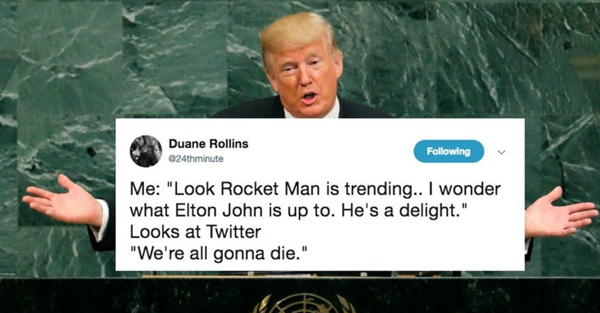 Trump Called Kim Jong Un Rocket Man And Twitter Just Cant HuffPost Trump Called Kim Jong Un Rocket Man And Twitter Just Cant HuffPost