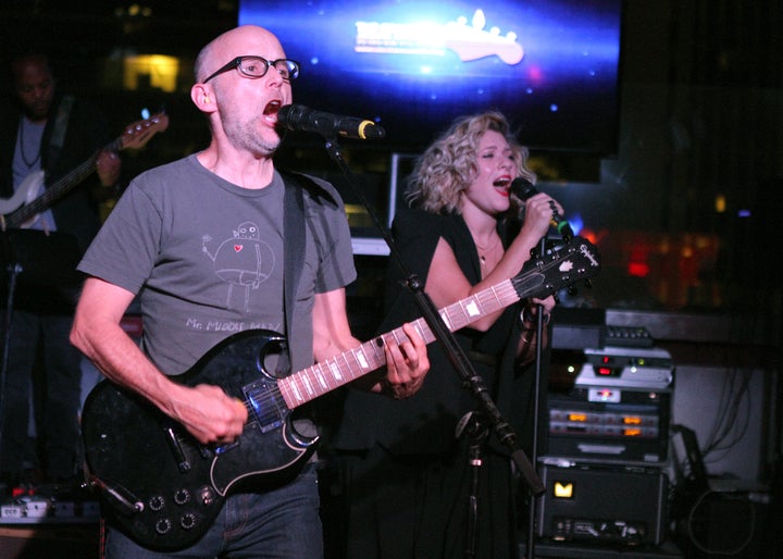 Singer-songwriter Moby performs onstage at The Concert Across America To End Gun Violence at The Standard Hotel on September 25, 2016 in Los Angeles, California.