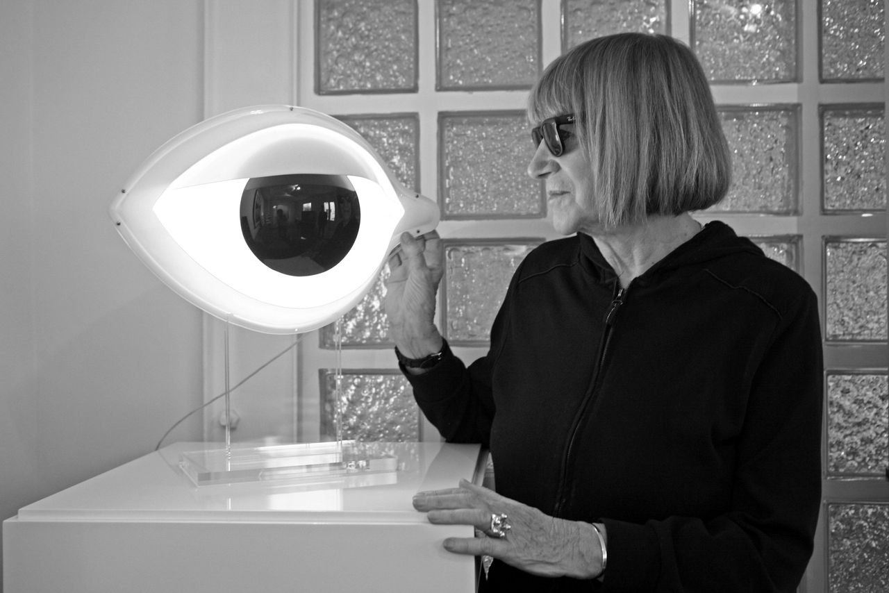Nicola L. with "Eye Table Lamp." 