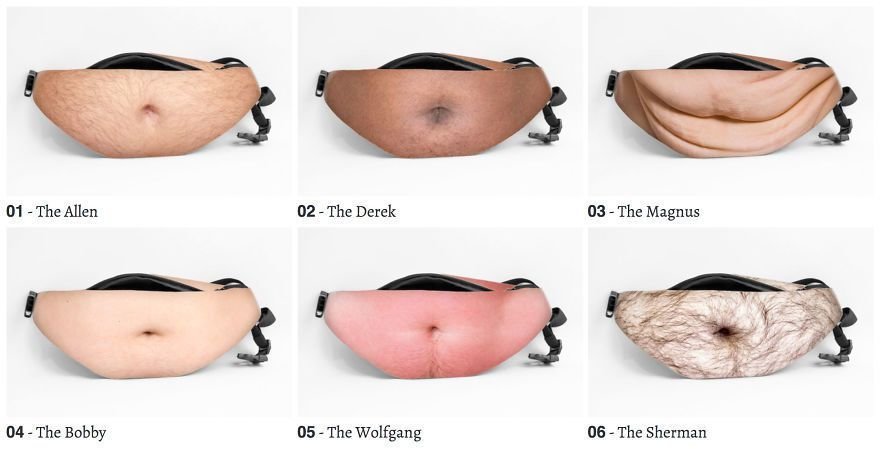 hairy belly bum bag