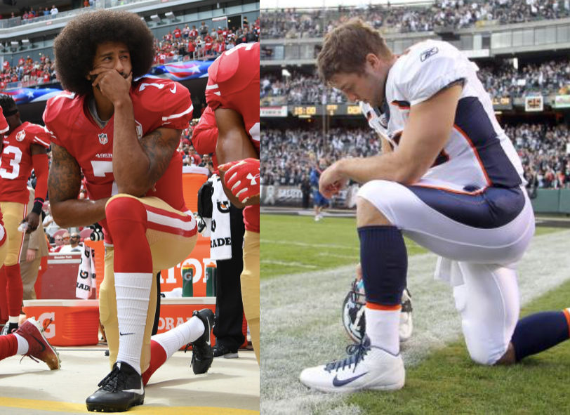<em>Colin Kaepernick & Tim Tebow learned the hard way that standing for something by taking a knee can cost you.</em>