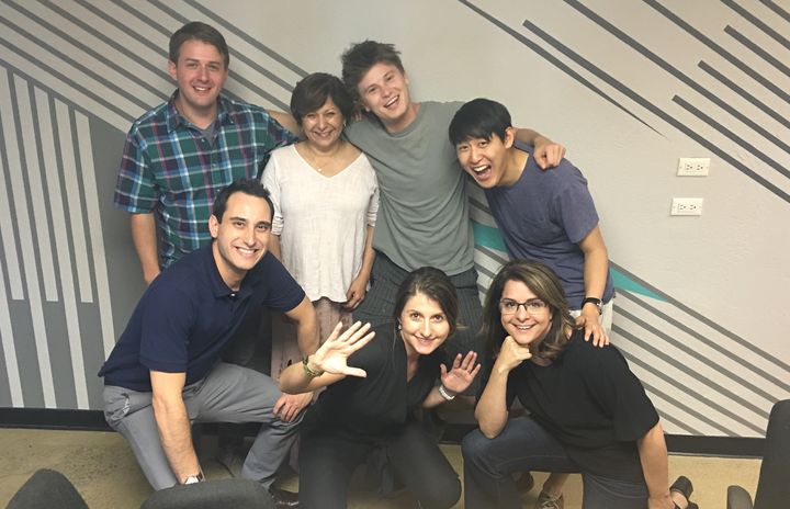 The 2016 winning civic hacking team members at Code for Sacramento. (From Left to Right top row: Dave Spivey, Yasmin Seyal, Adam Busch, Tim Yoon. Bottom row: Mike Valle and Tamara Srzentic of the California Health and Human Services and Davar Ardalan of SecondMuse. Not pictured Elena Davert.)
