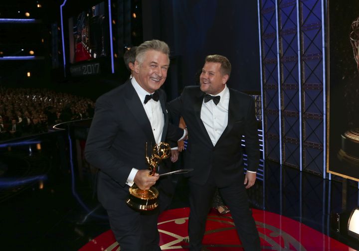 <strong>Alec Baldwin's 'Saturday Night Live' impersonations of Trump saw him walk away with an award </strong>