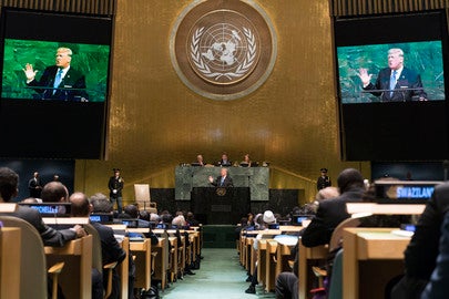 President Trump addresses UN General Assembly