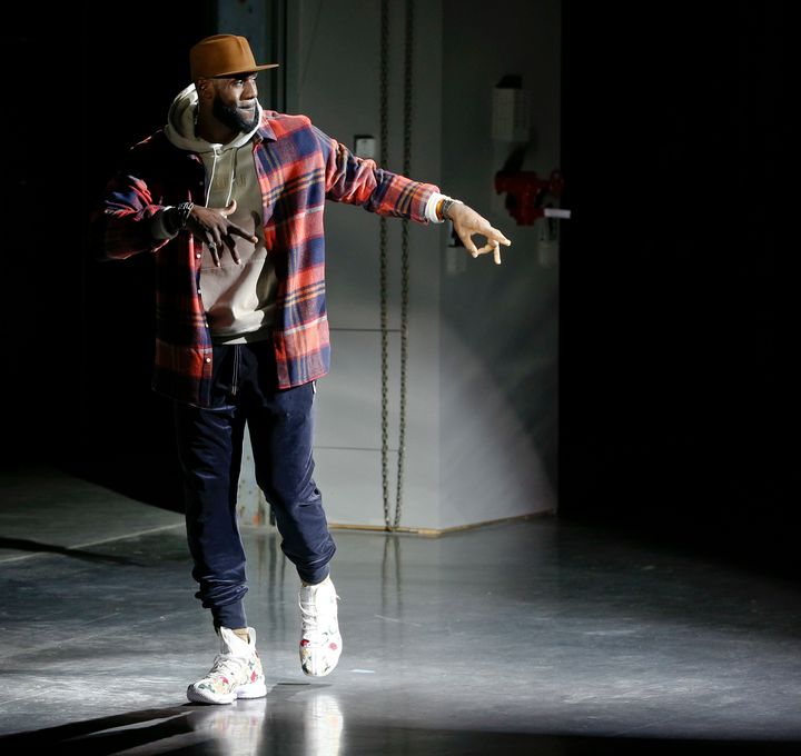 LeBron James closing Kith Sport's show at New York Fashion Week on Sept. 7.